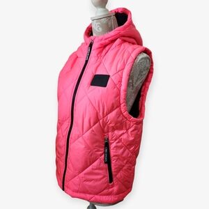 Women's Pink Quilted Vest